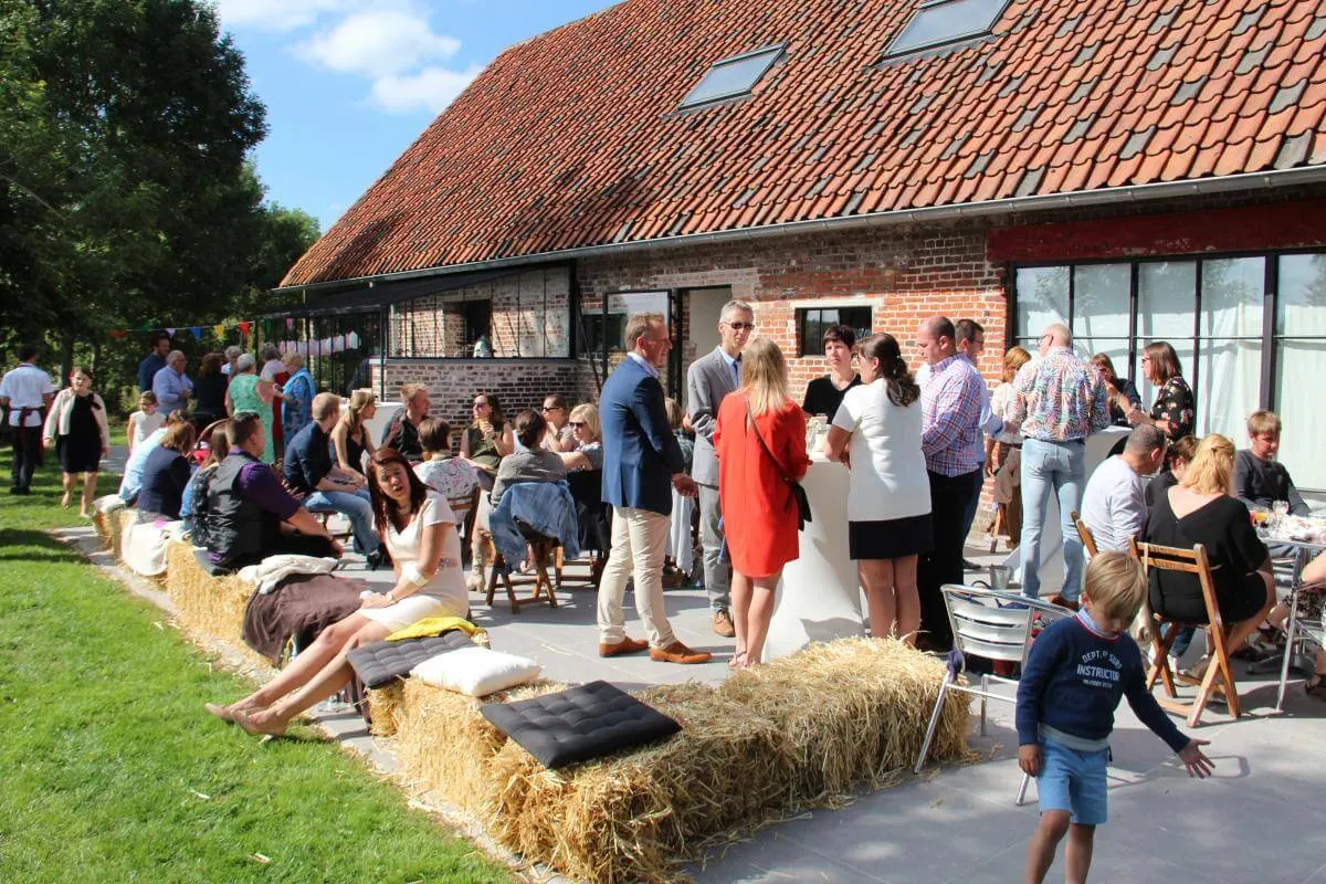 A family celebration in the garden, catered by d.ish
